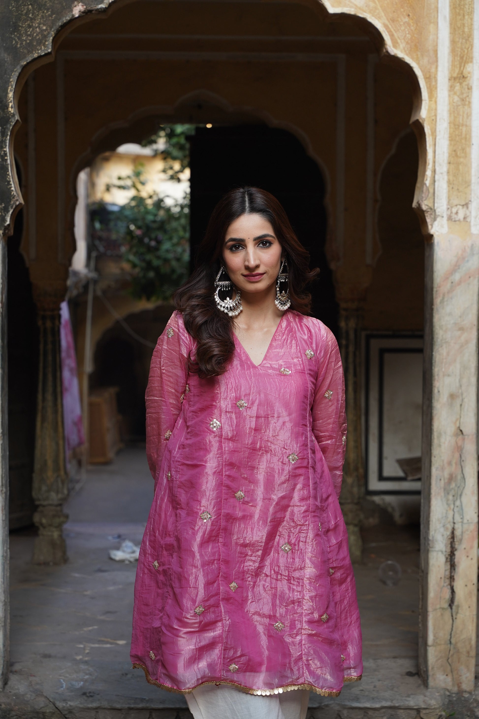 Aarohi Cotton Silk Bottom Co-ord Set NaaR By Nk